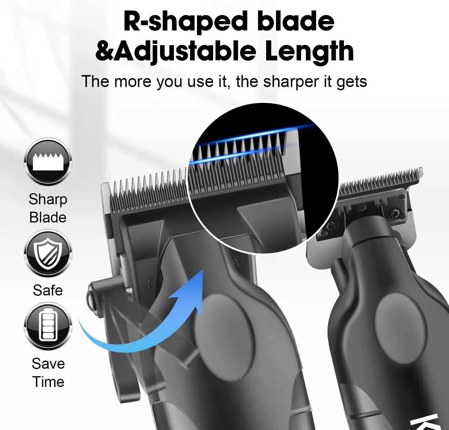 Kemei Hair Clipper Kit for Men Electric Shaver Hair Trimmer Professional Cutting Machine KM-2293 KM-2290 KM-1102 Hair ClipperXJ250624