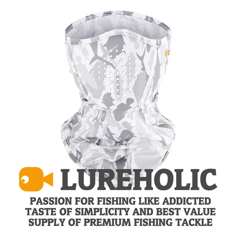 LUREHOLIC UPF50 anti UV Lure Fishing Mask Neck Face Protect From Sun Proof Ice Feel 250624