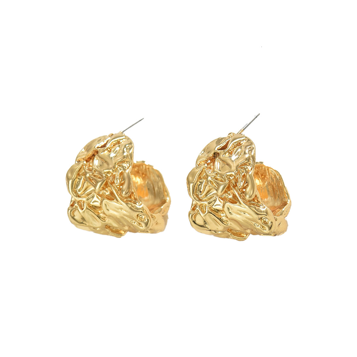 New Forest Sweet Women's Version Korean Pleated Design Academy Style Stud Earrings
