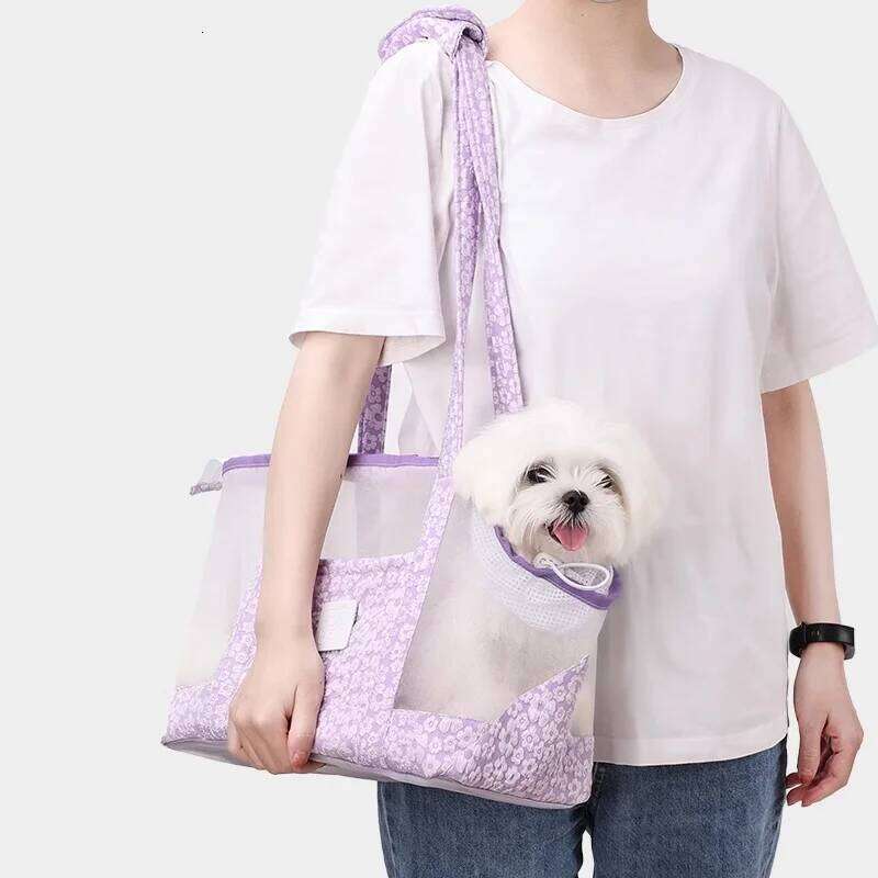 Floral Portable Pet Comfortable Breathable Summer Cat Bag Dog Yorkshire Pomeranian Puppy Carriers Dogs Accessories