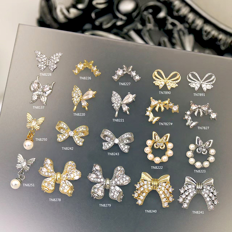 Wholesale various styles and series of nail accessories, Japanese exquisite texture nail drill jewelry