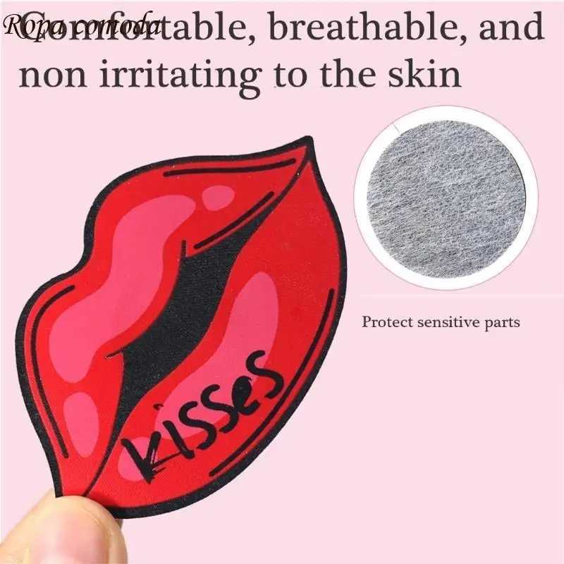 MXMA Kisses Pasties Rave Party Sticky Bras Nipple Cover Disposable Pasty Breast Petal W250624