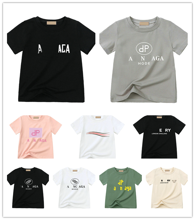 In Stock Designer Children Clothes Luxury Tshirt 100%cotton Soft Kids Top Quality Tees Pprint Baby Shirts Tshirts Summer Letter Printed Clothes T-shirts