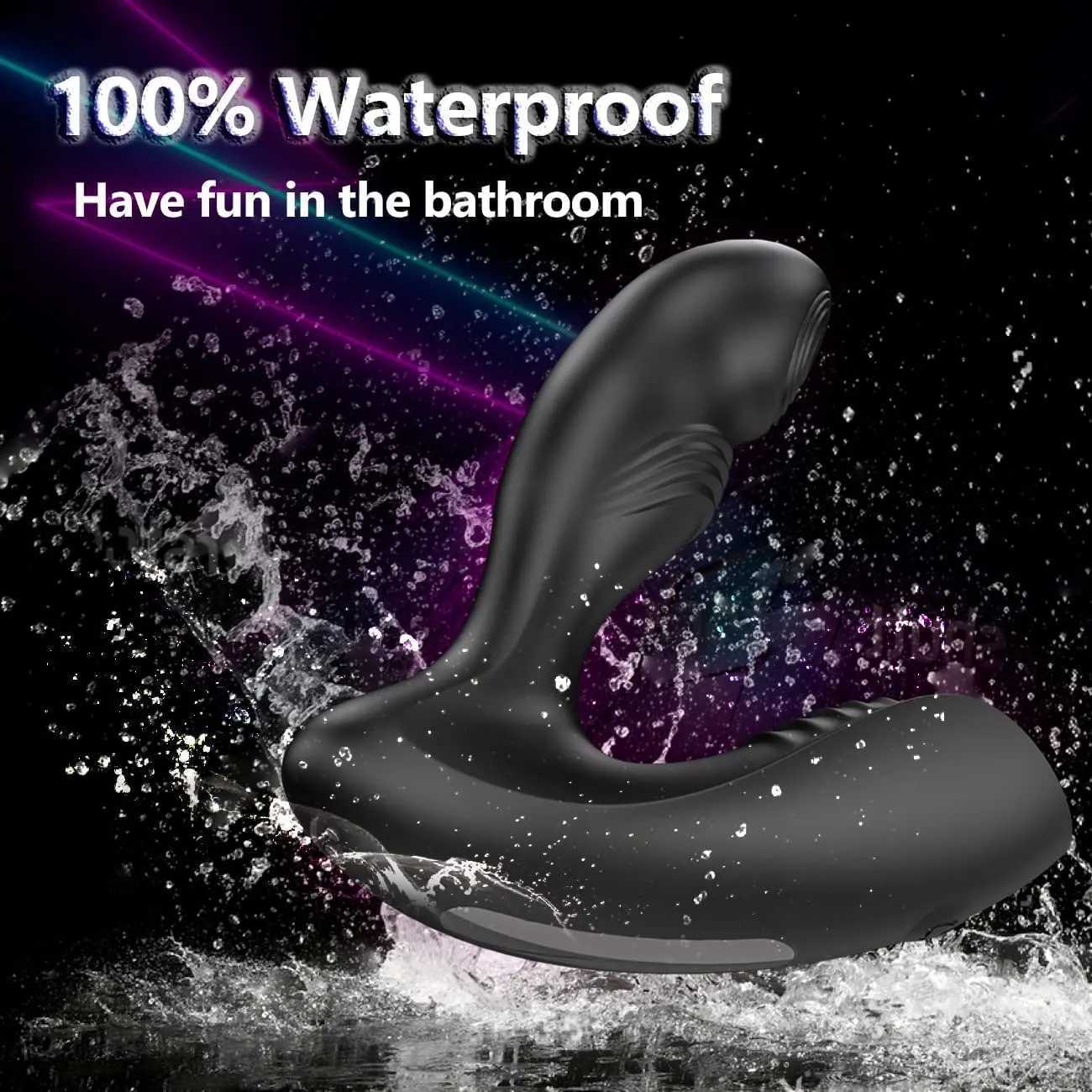 Flapping Male Prostate Massager Wireless Remote Control Anal Plug Dildo Vibrator Butt Plug G-Spot Stimulate Sex Toys For Men W250624