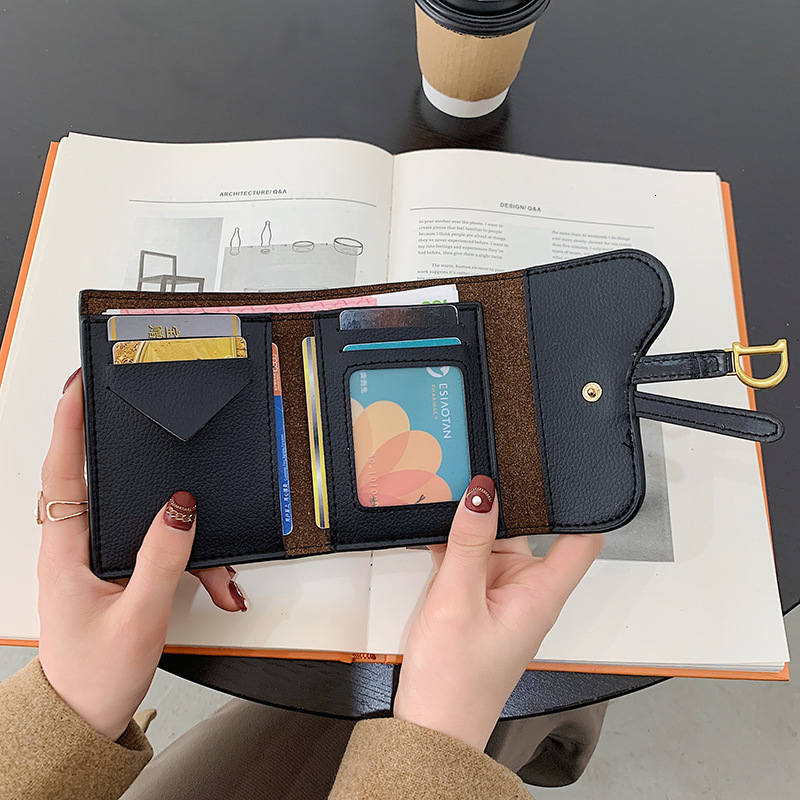 Free Shipping Designer Bag Women's Wallet Long And Short, Simple, Fashionable, Luxurious Bag Buckle Folding Stone Pattern Multi Card Slot Holder 
