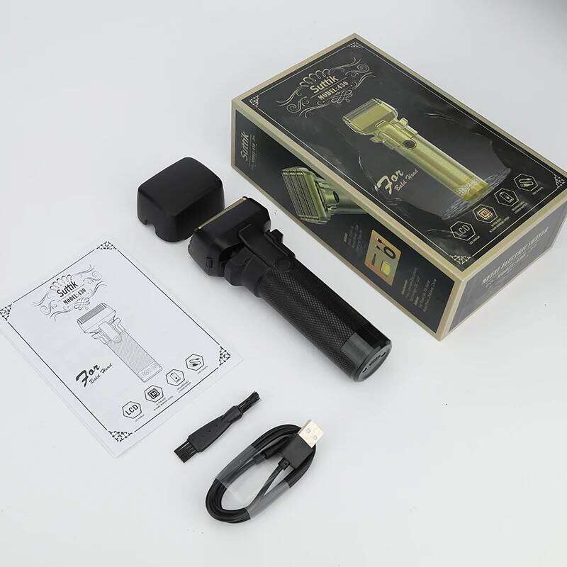 RESUXI 430 High Power Men's Electric Shaver Portable Rechargeable Hair Clipper Digital Display Reciprocating Razor Beard Trimmer