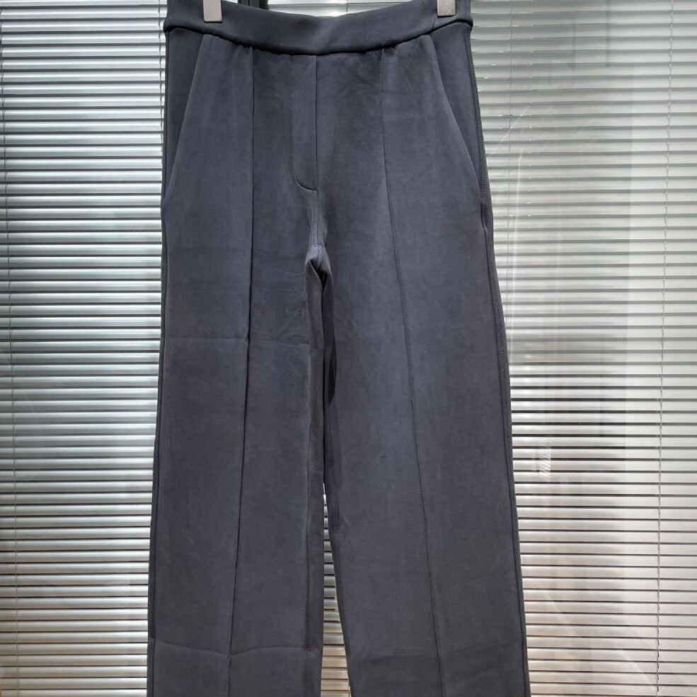 Soft Magic 30inch Vertical Line High Waist Straight Casual Commuter Business Long Leg Suit Pants for Tall People