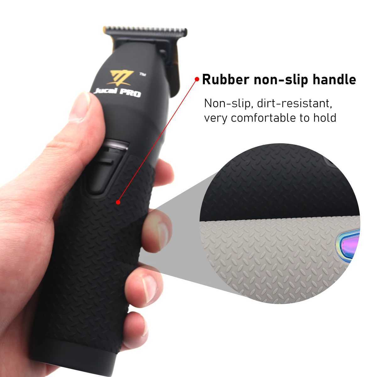 Jucai PRO F7878 Hair Trimmer for Men Brushless Motor Zero Gapped Low Noise Cordless Professional Hair Clipper Finishing Machine XJ250624
