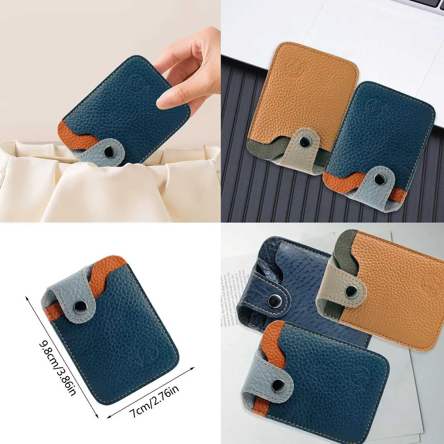 Luxury Small Mens Credit ID Card Holder Wallet Male Slim Leather Wallet with Coin Pocket Purse for Men Women XJ250624