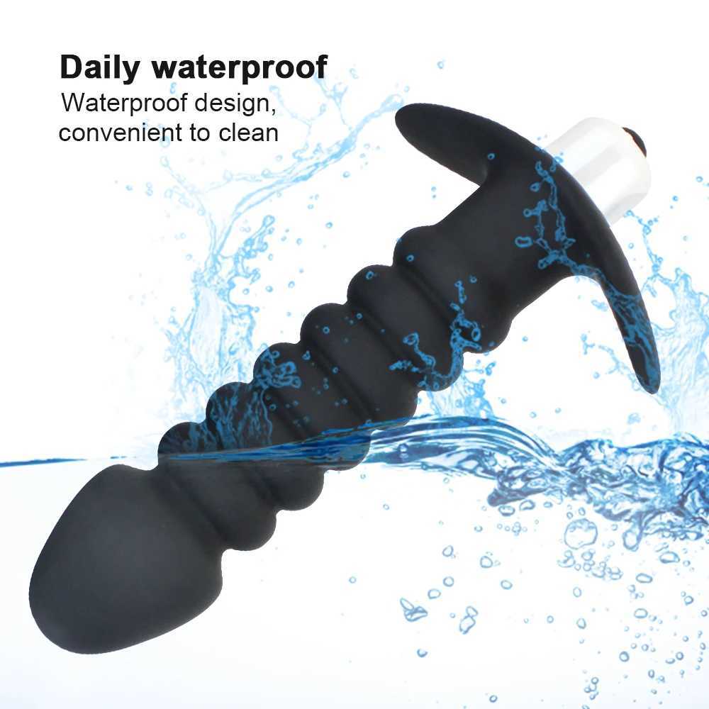 Anal Beads Butt Plug Vibrator Anal Plug Toy Strapon Dildo Male Prostate Massager Silicone Anal Sex Toys For Gays/Couple Men W250624