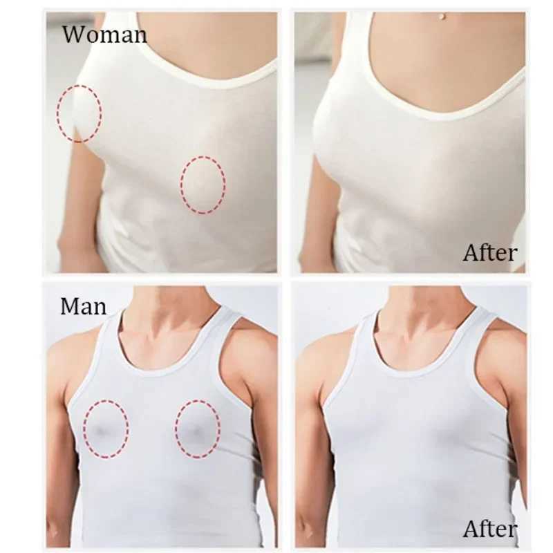 100Pcs Nipple Sticker Disposable Invisible Chest Sticker Non-woven Bra Breast Patch Bra-less Pasties Pad Nipple Cover Stickers W250624