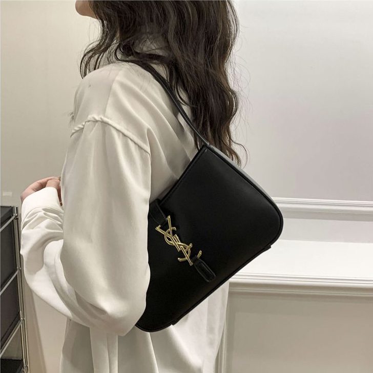 Fashion Designer Hobo New Women's Versatile Crossbody Monogram Shoulder Texture Underarm Handbag Commuting Simple Bag
