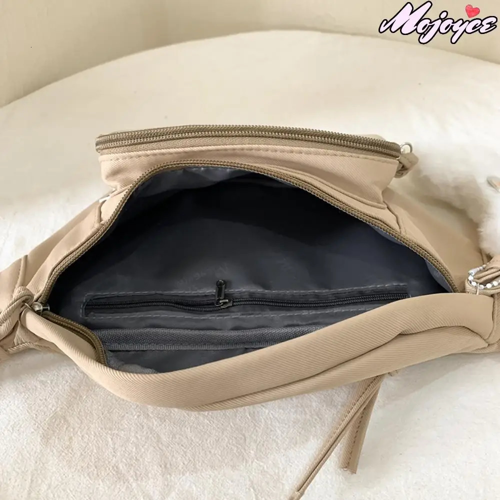 Kawaii Ita Bag with Anime Badge Japanese Nylon PVC Chest Bags for Teen Girls Transparent Waist Pack Ladies Belt Bag Bag 250624