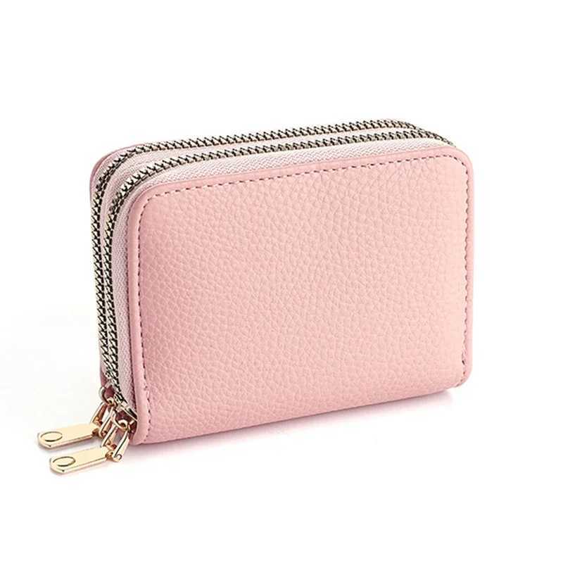 Women Wallet Zipper Short Style Purse Lychee Pattern Solid Color Fi Large Capacity Multi Card Slot Coin Purse with ZipperXJ250624