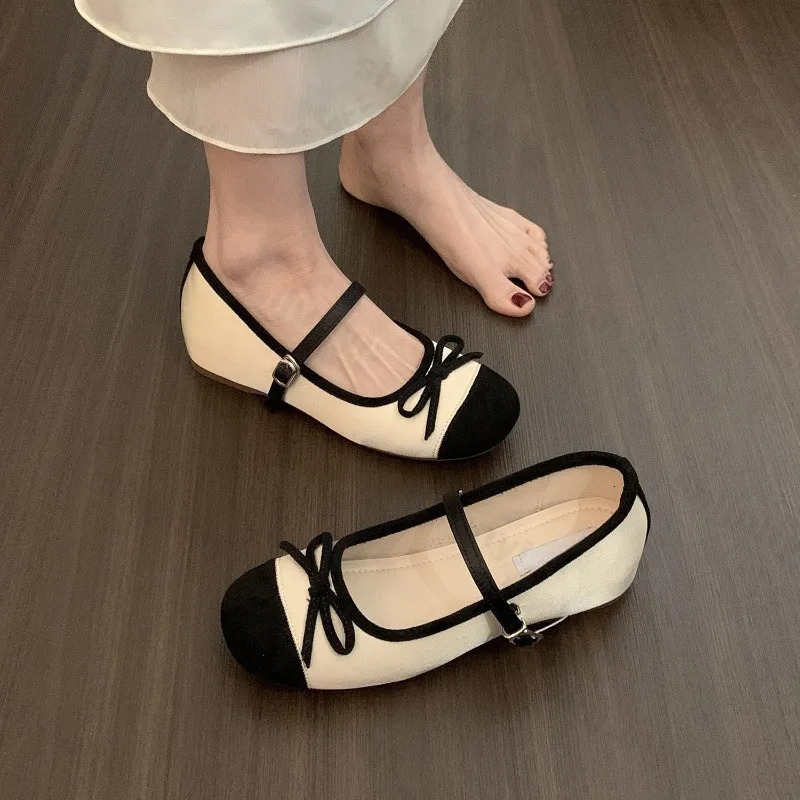 Women Ballet Flat Shoes Casual Comfortable Mary Jane Summer High Quality French Round Toe Ballerinas Shoes 250624