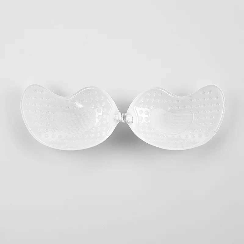 Women Silicone Chest Stickers Lace Push Up Waterproof Nipple Cover Invisible Self-Adhesive Nipple Tape Reusable Strapless Bra W250624