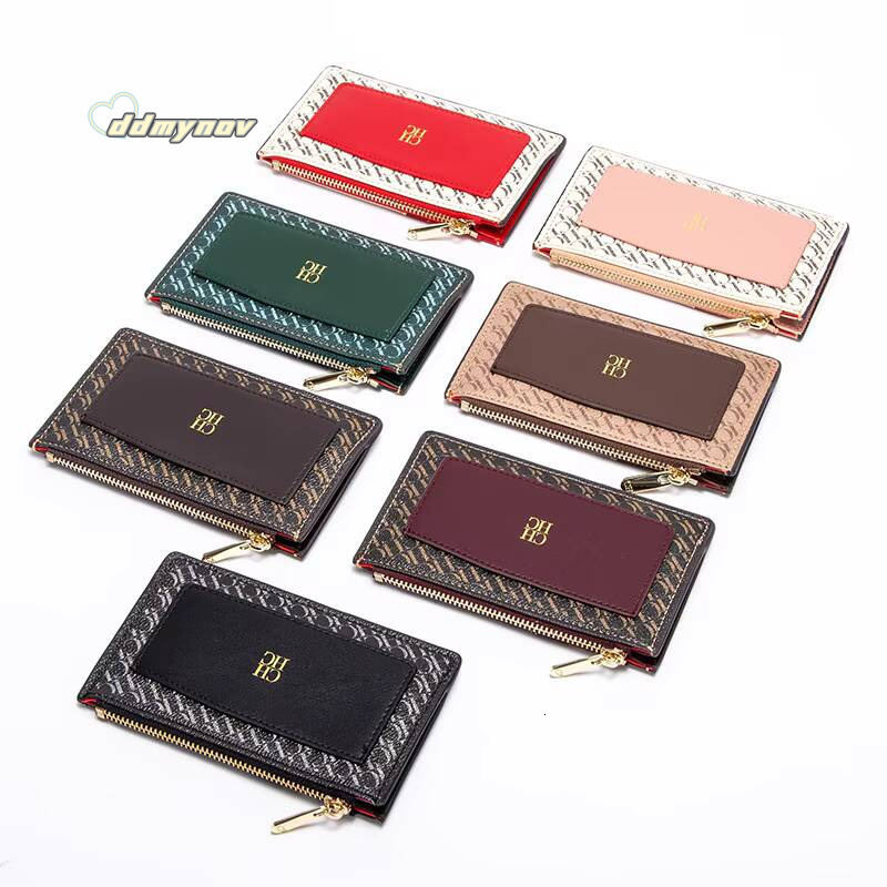 Multicolour Multi Fashion Classic Style 2024 Unisex Wallet PC Material Business Office Commuter Portable Card Case ddmynov