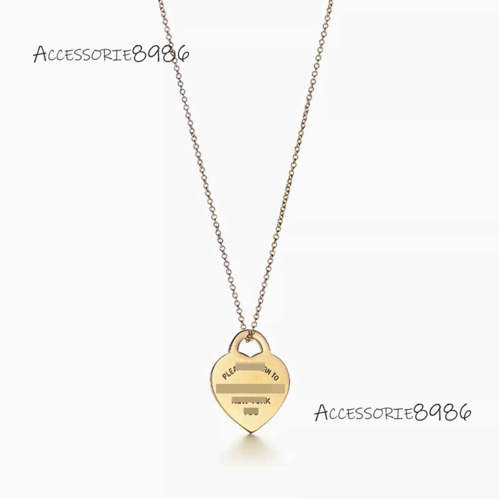 Pendant Necklaces Designer Necklace Pendant Necklace New Designer Love Heart-Shaped For Gold Sier S EarringsWedding Engagement Gifts Jewelry 001