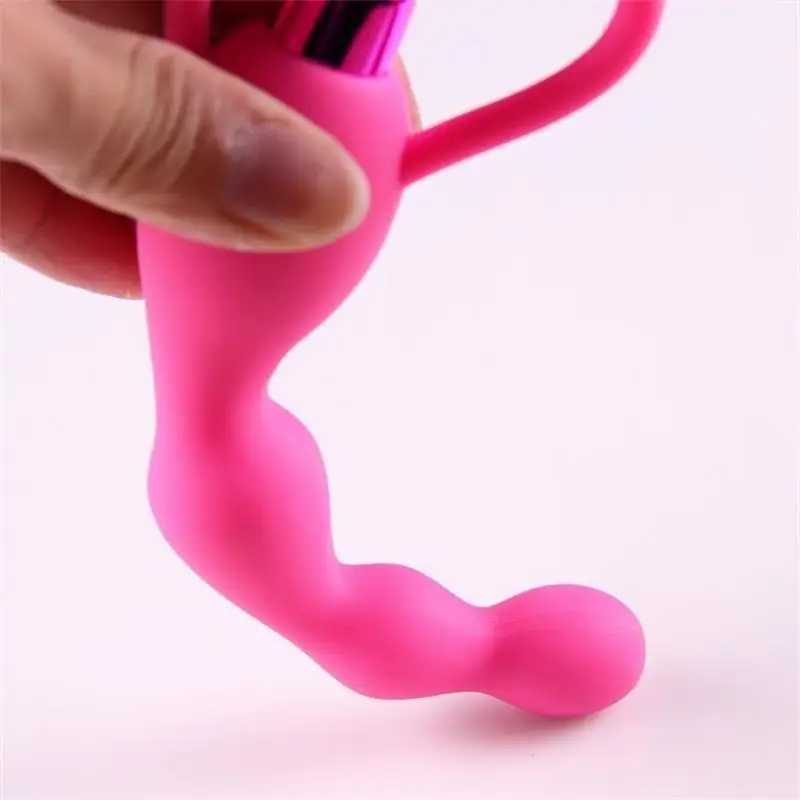 Vibrating Anal Plug Prostate Massage Soft Anal Beads Butt Plug Vibrators Sex Toys For Couples Butt Plug Silicone Adult Products W250624