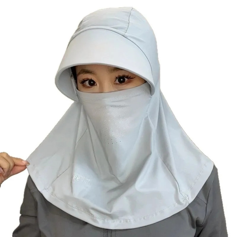 sunscreen hat for women in summer neck protection face protection cycling sun hat UV protection face mask integrated 250624