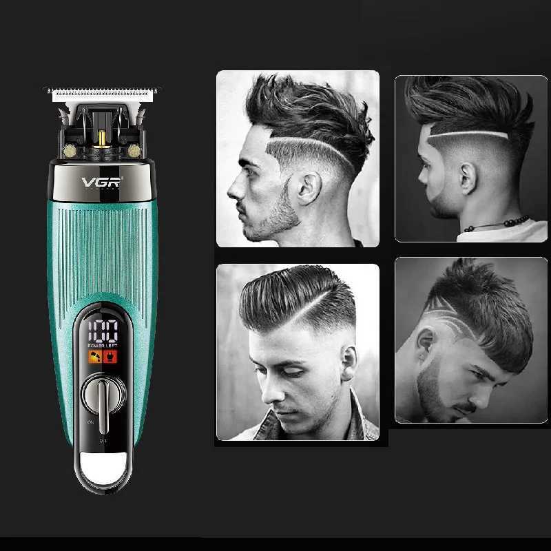 Original VGR Professional Hair Trimmer For Men Facial Body Beard Hair Clipper Electric Rechargeable Haircut Machine Barber XJ250624