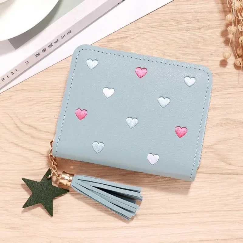 New 1PC Women Small Wallet Ladies Mini Tassel Cute Girl Short Zipper Lovely Pu Leather Coin Purse Female Hand XJ250624