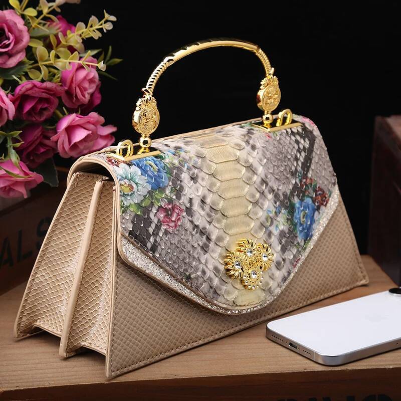 Leather Women's 2025 New Diana Handbag Senior Sense Retro Fashion Single Shoulder Crossbody Bag