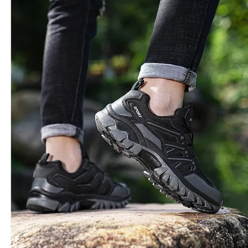 Women Men Hiking Shoes Outdoor Trekking Sports Climbing Camping Boots Nonslip Waterproof Walking Jogging Trainers Sneakers 250624