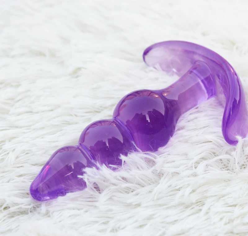 11cm Anal Beads Plug Sex Toys for Men Women Anus Stopper Butt Plug Waterproof Body Massage Hot Sex Products Couples lover W250624