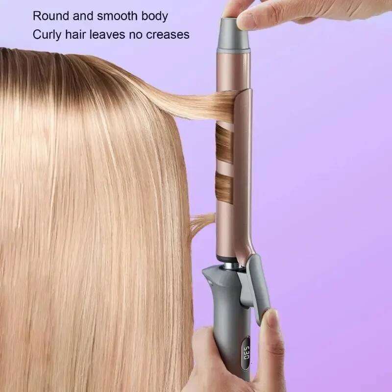 Anti Scalding 30mm Wand Professional LCD Display Hair Curler Ceramic Coated Plate Curling iron X7XA