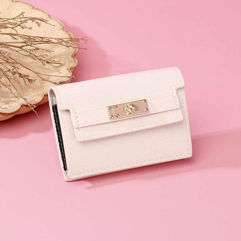 Designer Luxury Bag 2025 Senlina Card Bag Women's New Small and Compact Women's Wallet Anti demagnetization Multi slot Advanced Sensory Orga