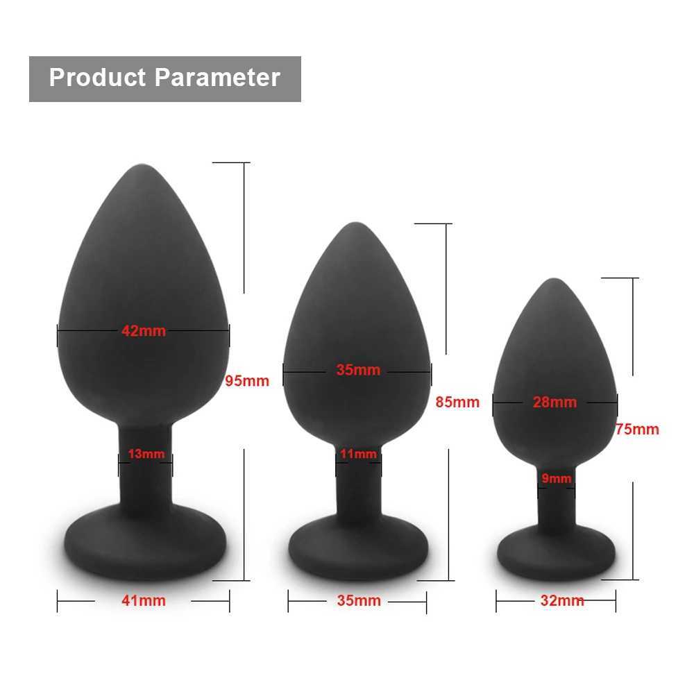 4pcs Soft Silicone Anal Plug Mini Erotic Bullet Vibrator Butt Plug Sex Toy for Men Women Gay Couples Anal Stimulator W250624