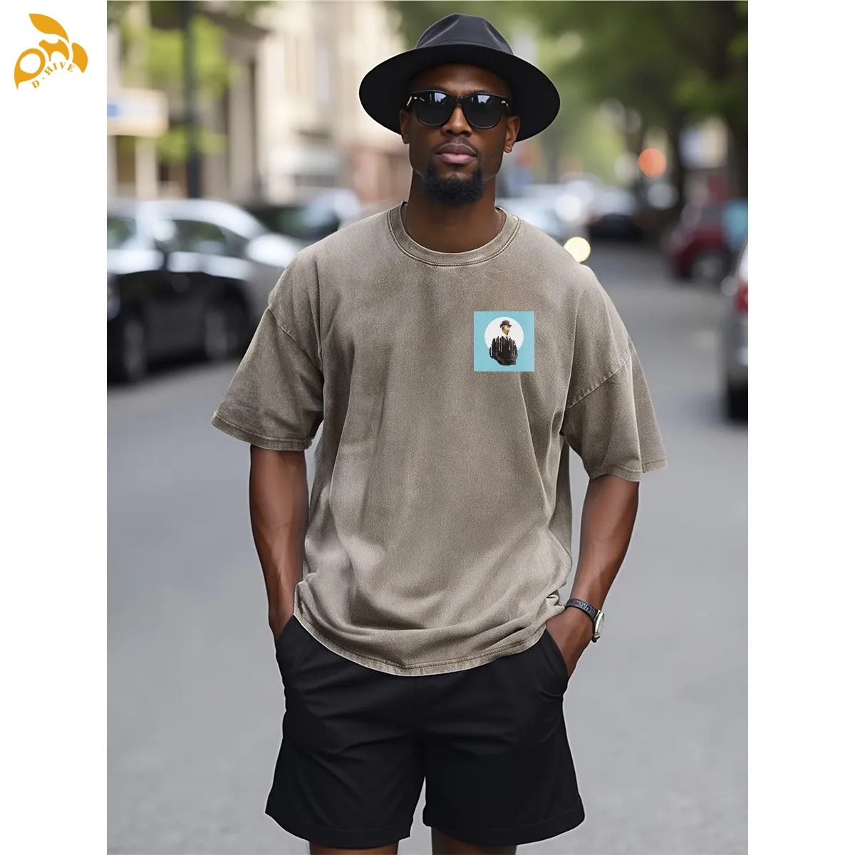 free shipping of customized American General Heavyweight T-shirt 230g DTF with exquisite patterns from US