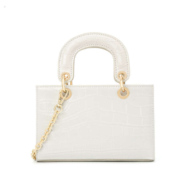 2025 New Women's Princess Diana Style Genuine Leather Crossbody Commuting Work Cowhide Handbag Ladies Bag