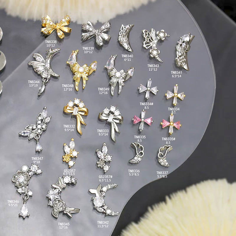 Wholesale various styles and series of nail accessories, Japanese exquisite texture nail drill jewelry