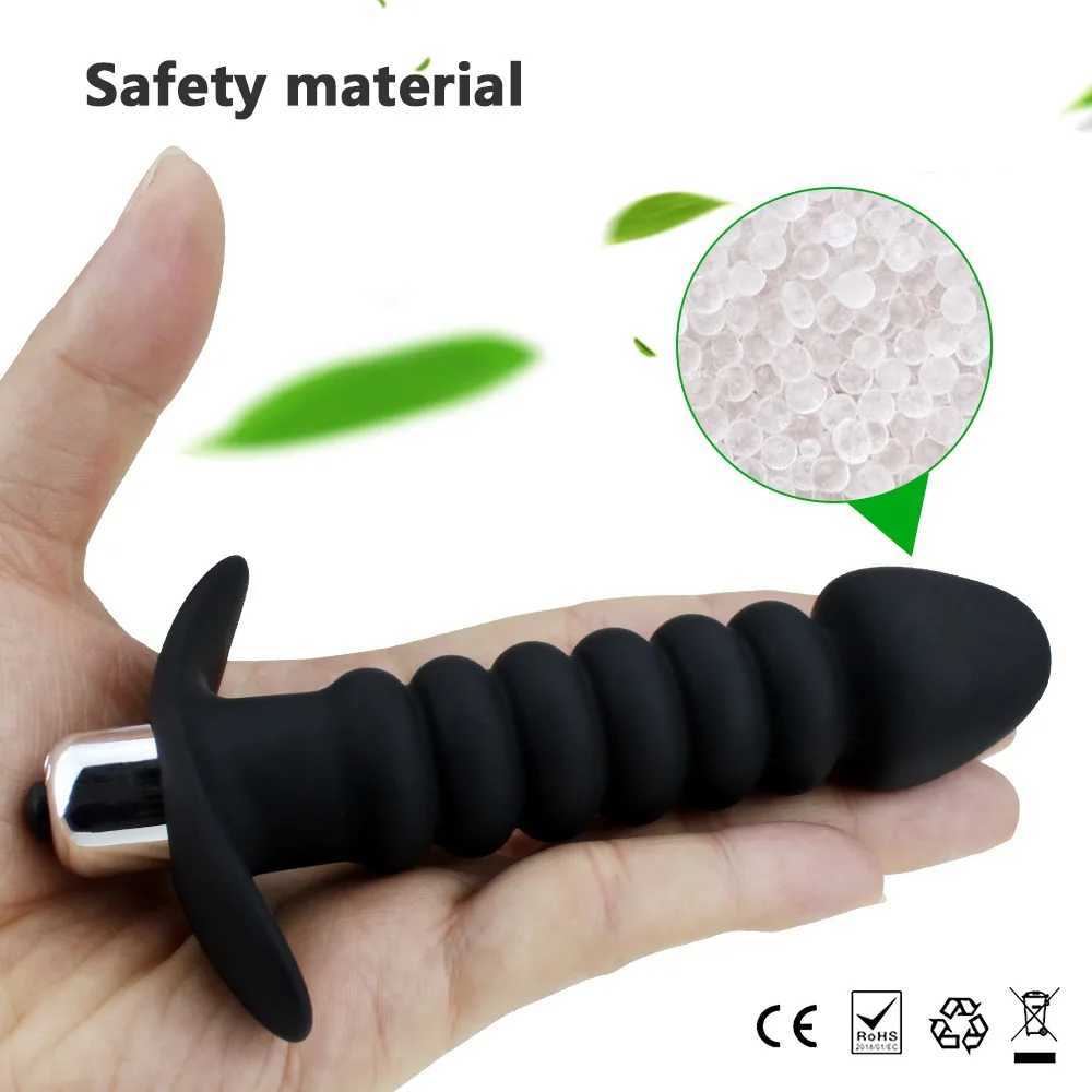 Anal Beads Butt Plug Vibrator Anal Plug Toy Strapon Dildo Male Prostate Massager Silicone Anal Sex Toys For Gays/Couple Men W250624