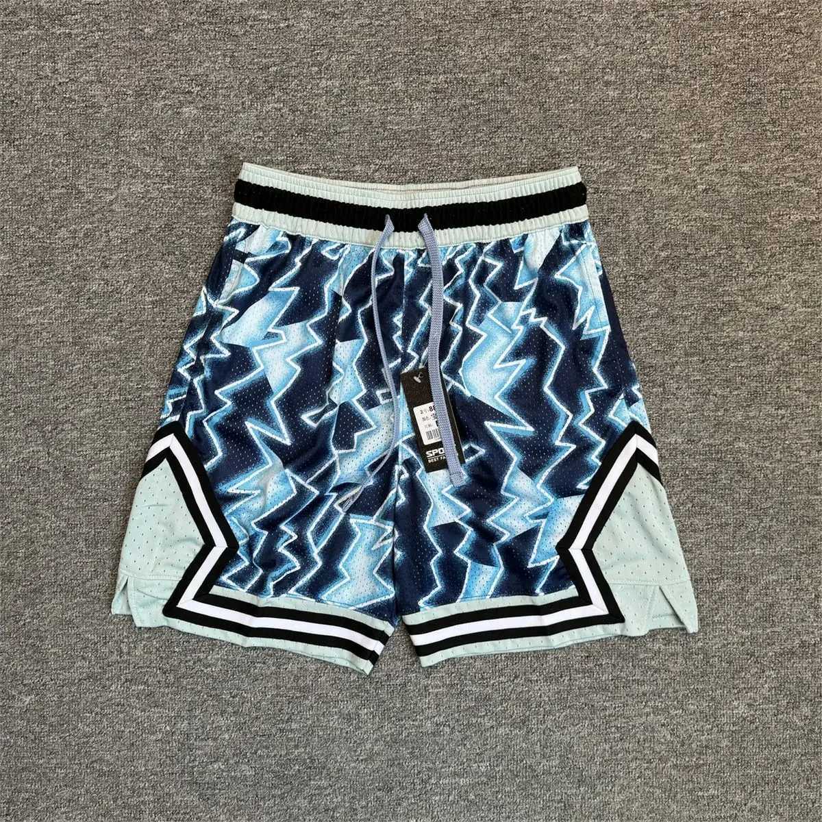 New Cross Border Air Printed American Basketball Shorts Over Knee Quarters Sports Fitness Running Training Shorts for Men z250624MTYS