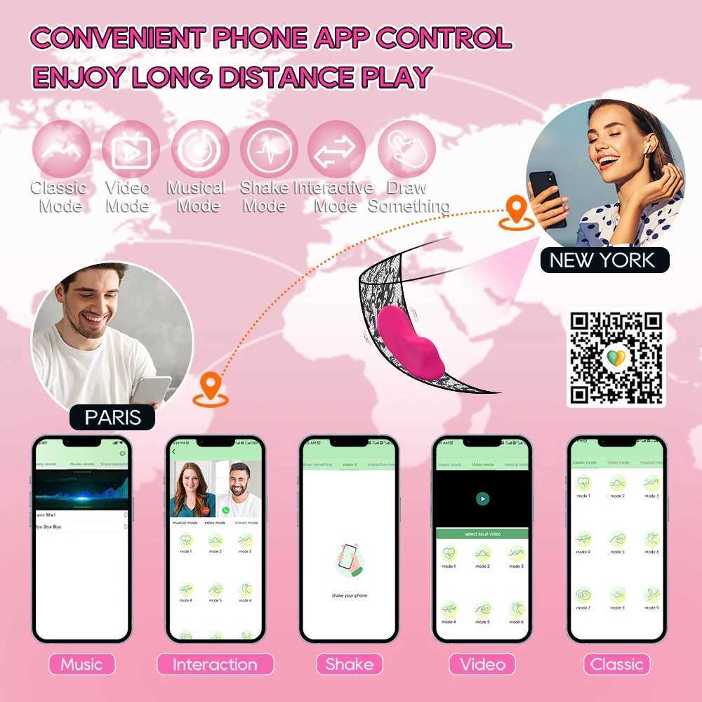 Wearable Bluetooth APP Vibrator for Women Wireless Remote Control Vibrating Egg Clitoris Stimulator Female Sex Toys for Couples W250624