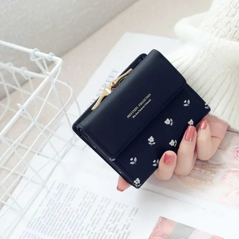 Women Wallets and Purses PU Leather Mey Bag Female Short Hasp Purse Small Coin Card Holders Cute Girls Cluh New Women WalletXJ250624