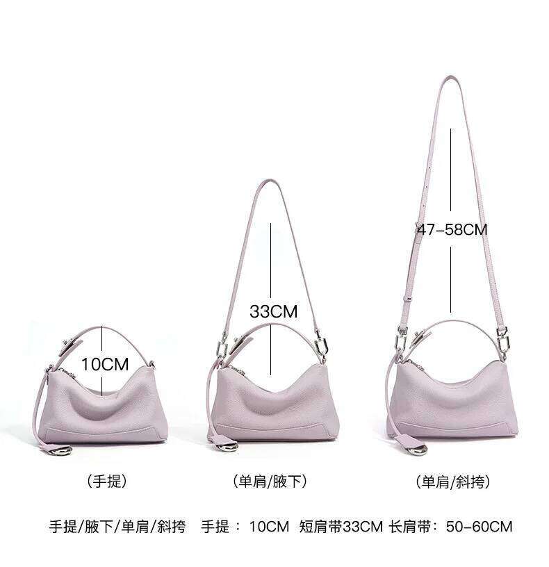 Luxury Designer bags Lavender Purple Color Lock Top-handle Handbag Designer Pillow Tote Soft All-match Genuine Cow Leather Women Shoulder Bag