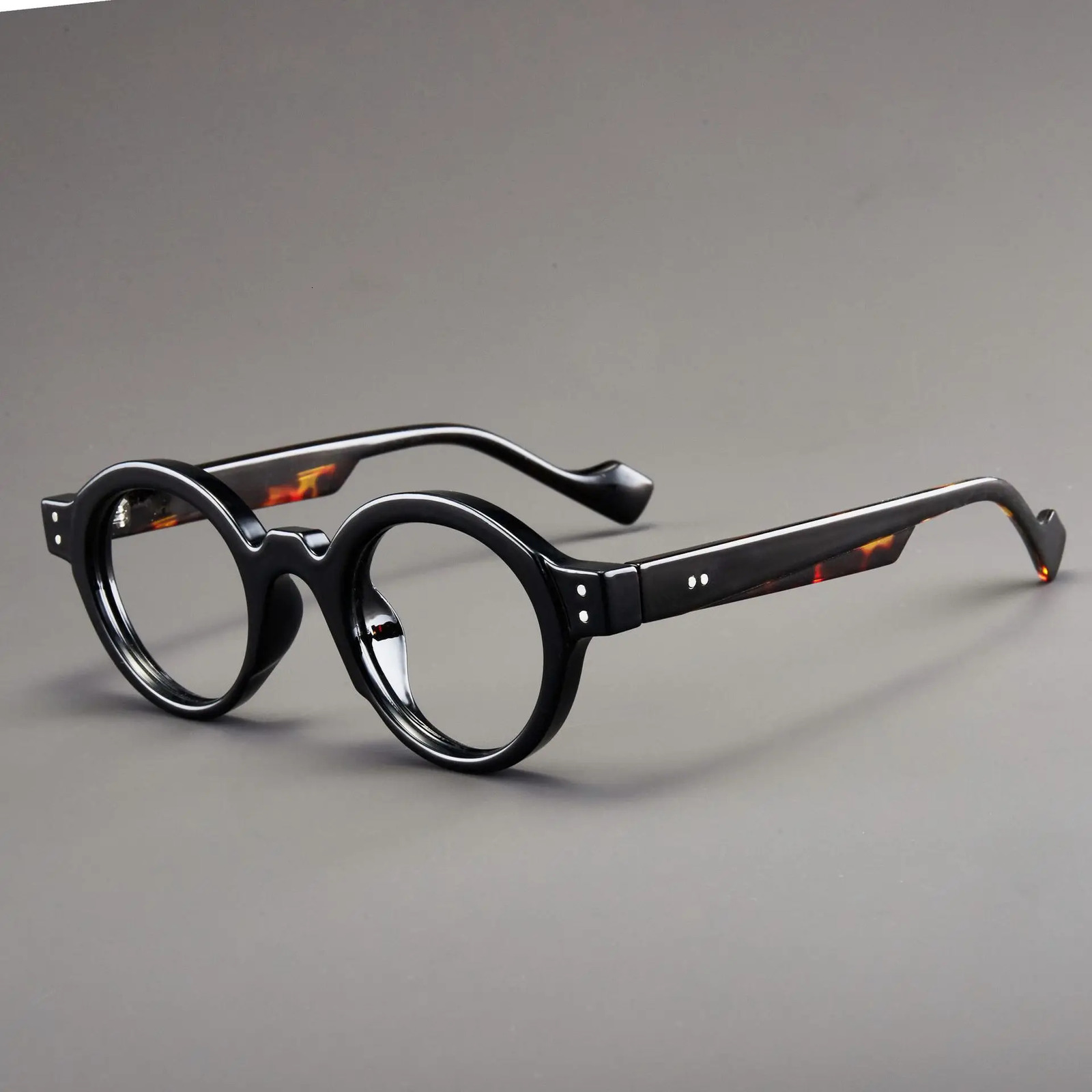 European and American Fashionable Retro Round Small Frame Glasses Frames for Men Women Versatile AntiBlue Light 250616