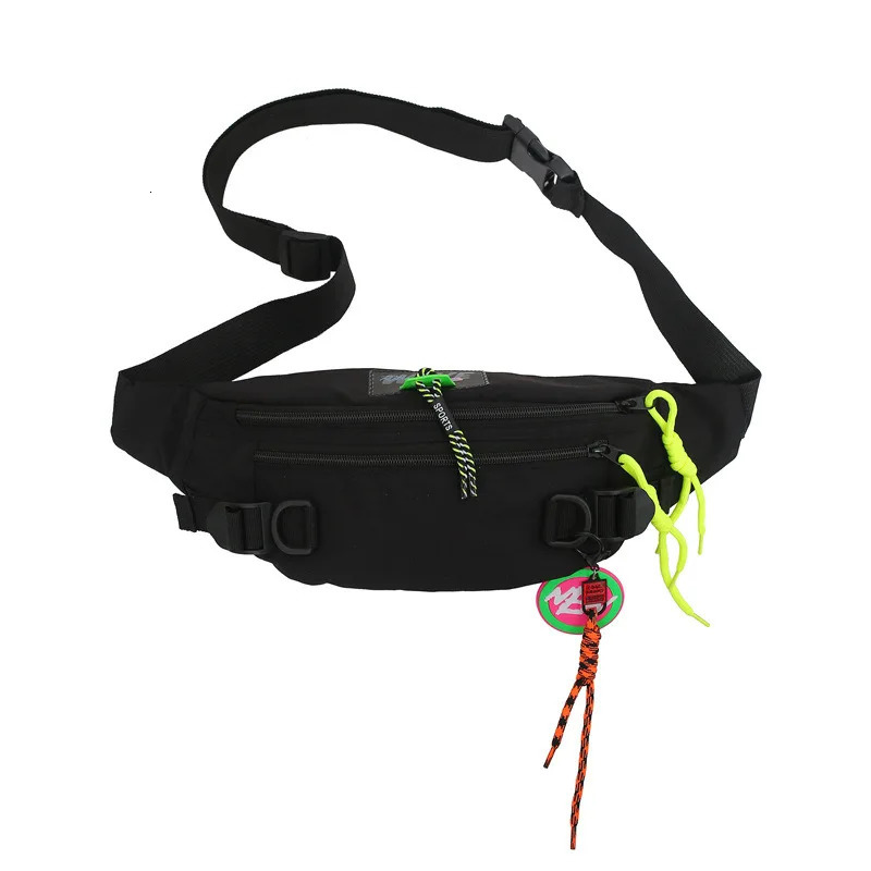 Hip Hop Sport Techwear Crossbody Chest Bag Men Women Multifunction Waterproof Waist Bag Street Casual Fanny Pack 250623