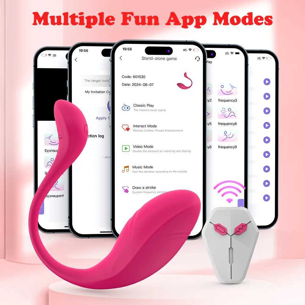 APP Vibrating egg 9-speed vibrating female vaginal vibrator stimulator Wireless remote control Adult female sex toy W250624