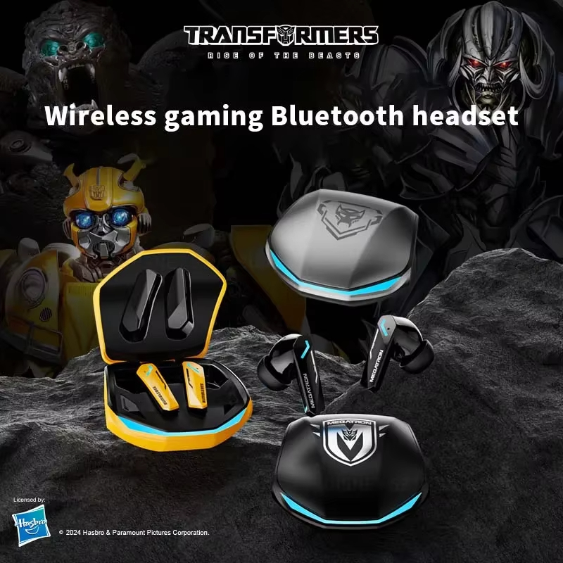 TRANSFORMERS TWS Bluetooth 5.4 Earphones Noise Reduction Headphones Gaming Music Dual Mode Sport Earbuds TF-T10