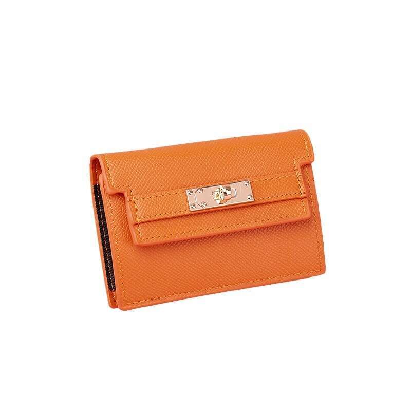 Designer Luxury Bag 2025 Senlina Card Bag Women's New Small and Compact Women's Wallet Anti demagnetization Multi slot Advanced Sensory Orga