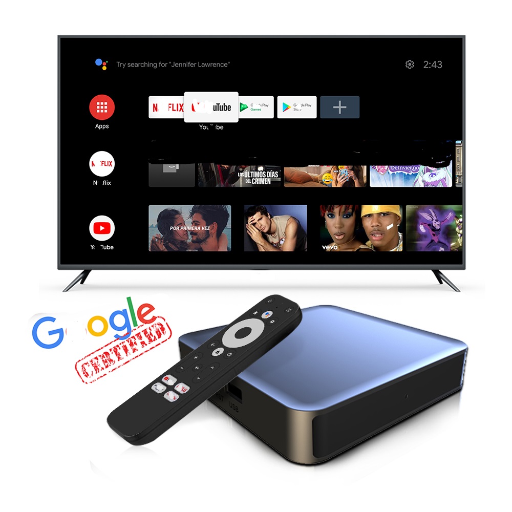 Dcolor GD2 TV Box Android 12 Amlogic S905Y4 2GB 32GB Support AV1 1080P H.265 4K Wifi BT Voice Input Media Player