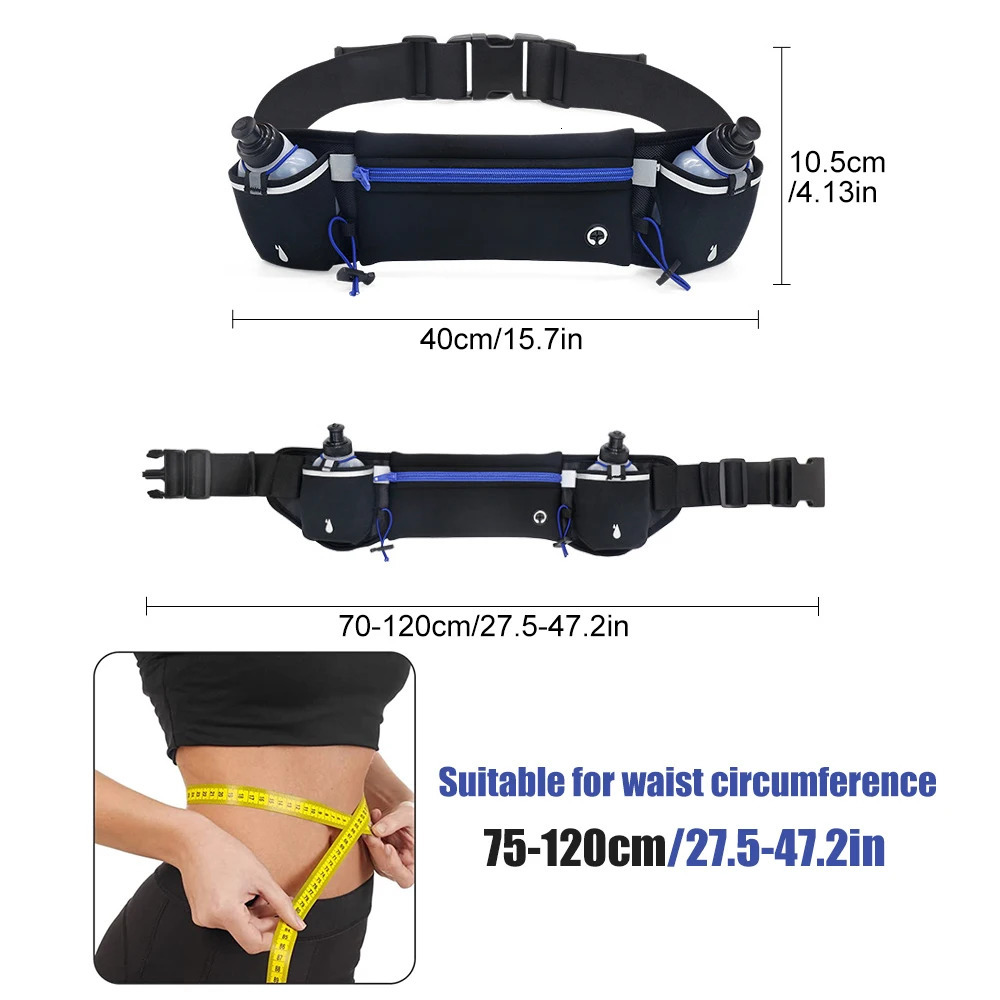 Outdoor Sports Waist Pack Waterproof Belt Bag with Adjustable Strap Large Capacity for Phone/Keys Perfect for Hiking Cycling 250624