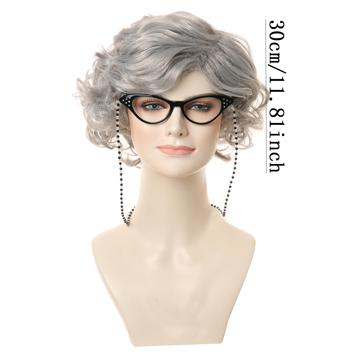 Various styles ladies dress up wigs for mother's day granny dress up grandma dress up for Halloween holiday show