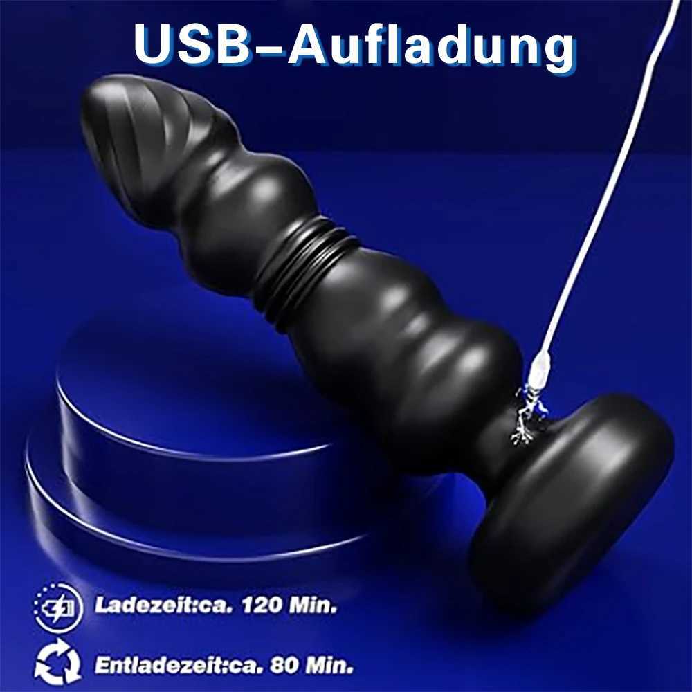 Wireless Telescopic Prostate Massager for Men Anal Dildo Vibrator Cock Lock Male Masturbator Buttplug Adults Sex Toys for Women W250624