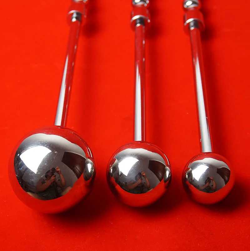 Stainless Ass Ball Rod Butt Plug Vaginal Training Prostate Massage Dildo Anal Sex Toy Stainless Steel Anal Plug Buttplug W250624